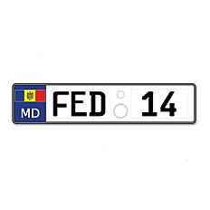 Номерной знак для авто: FED14