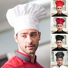 Women Men Adjustable Kitchen Baker Chef Cap Elastic Catering Cook Hat Beam Hot | eBay