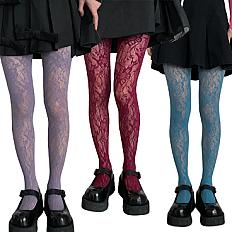 Y2k Fashion Gothic Flower Hollow Out Sexy Pantyhose Women Fishnet Wine Red Ins Hot Girls JK Tights High Elastic Hipster Leggings - AliExpress 200574005
