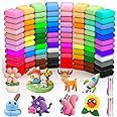 Ainiv 96 Colours Modelling Clay for Children, Modelling Clay, Air Dry Clay, Clay Set for Baby, Gift Idea for Children and Girls from 3 Years, DIY Activities and Arts and Crafts : Amazon.it: Toys & Games